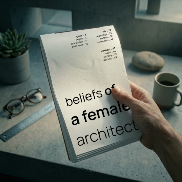 beliefs of a female architect