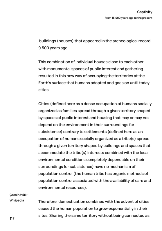 Example of a page from the vertical flip publication Beliefs of a Female Architect